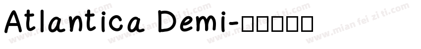Atlantica Demi字体转换